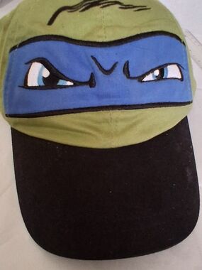 Nickelodeon Teenage Mutant Ninja Turtles Leonardo Character Green & Black Cap
